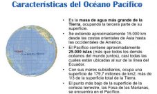 Características del Océano Pacifico